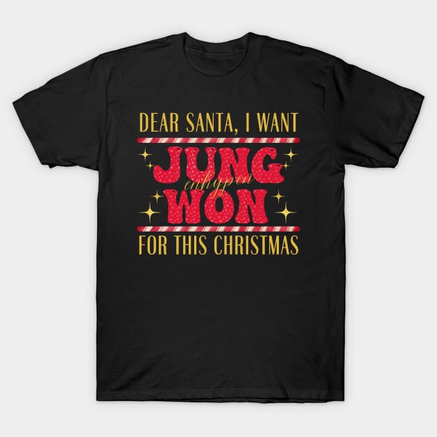 I Want Jungwon For This Christmas ENHYPEN T-Shirt by wennstore